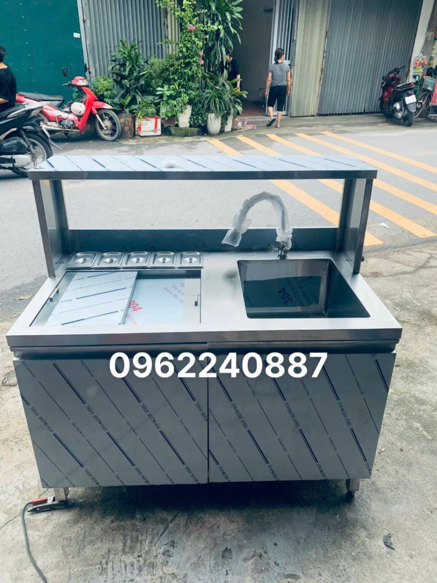 QUẦY PHA CHẾ INOX 1M2